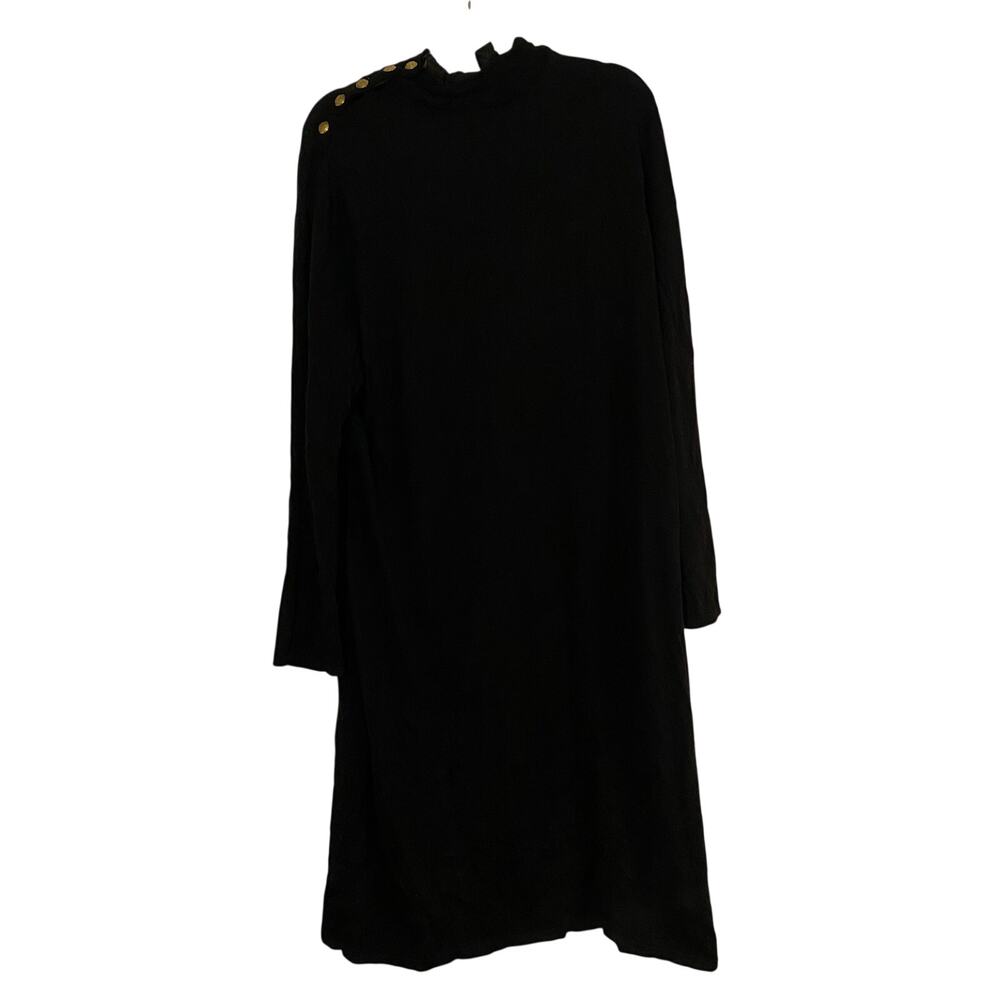Lauren Ralph Lauren Black Ruffle Collar Sweater Dress 3X